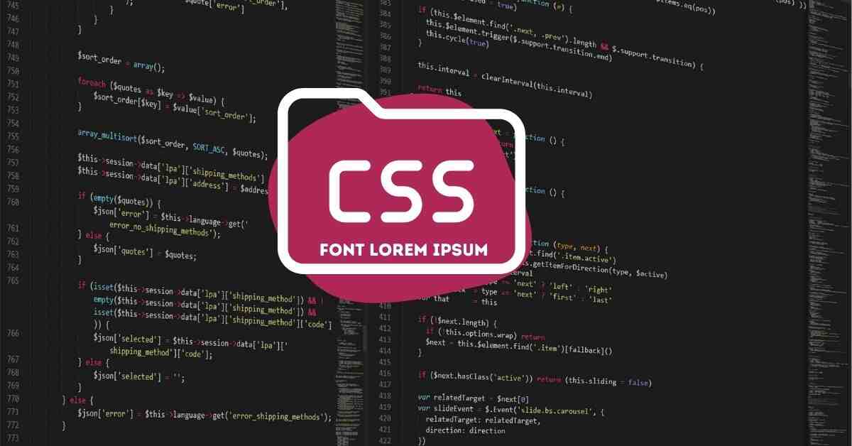 CSS Font Lorem Ipsum