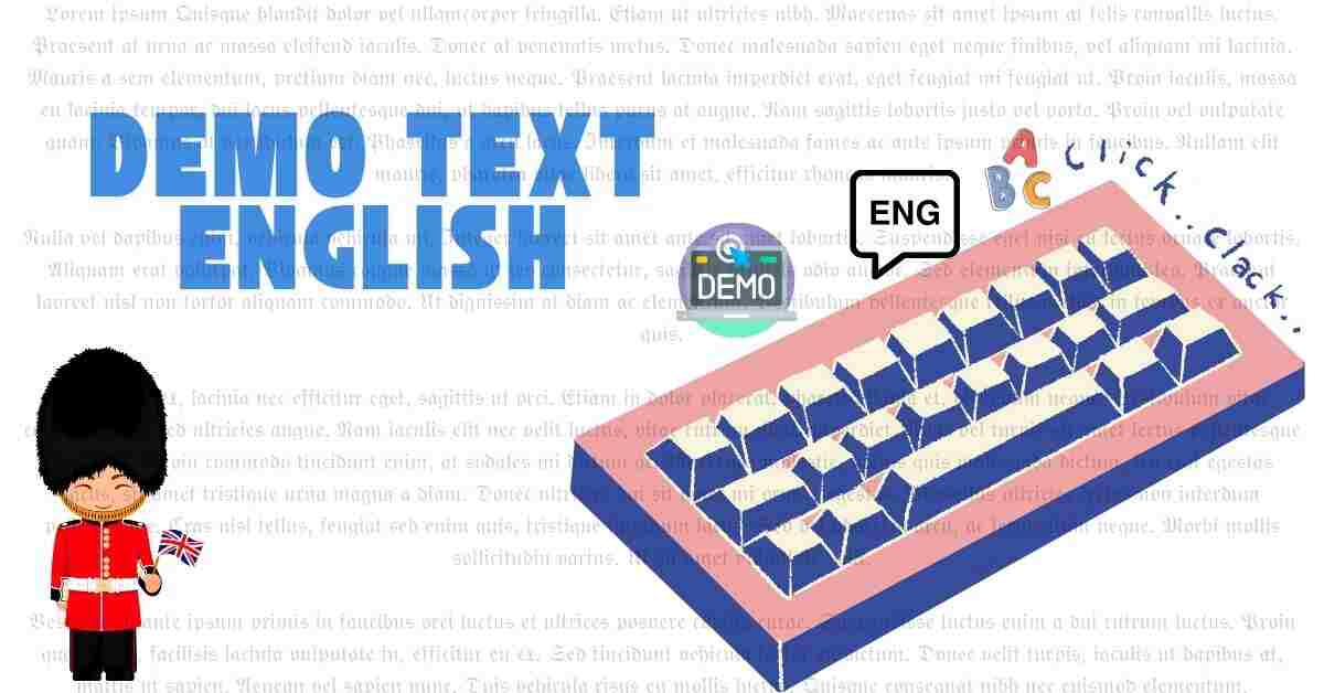 Demo Text English