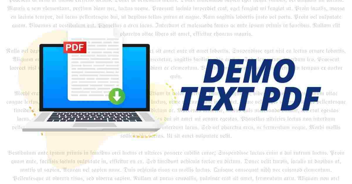 Demo Text Pdf