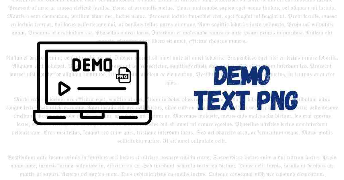 Demo Text Png