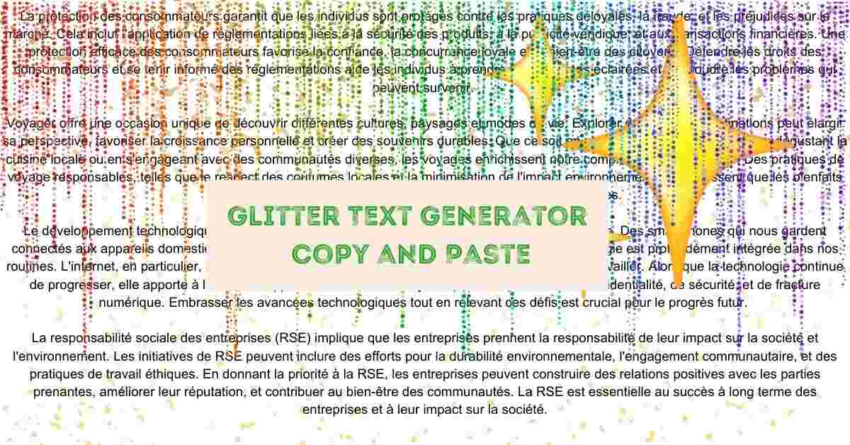 Glitter Text Generator Copy and Paste