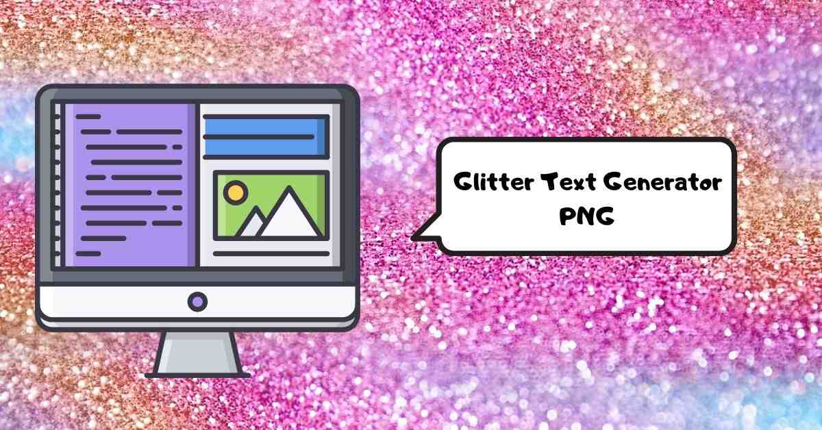 Glitter Text Generator Png