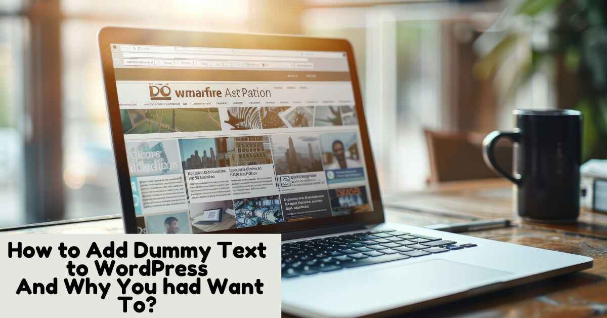 How to Add Dummy Text to WordPress And Why You had Want To