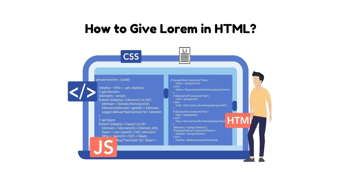 How to Give Lorem in Html?