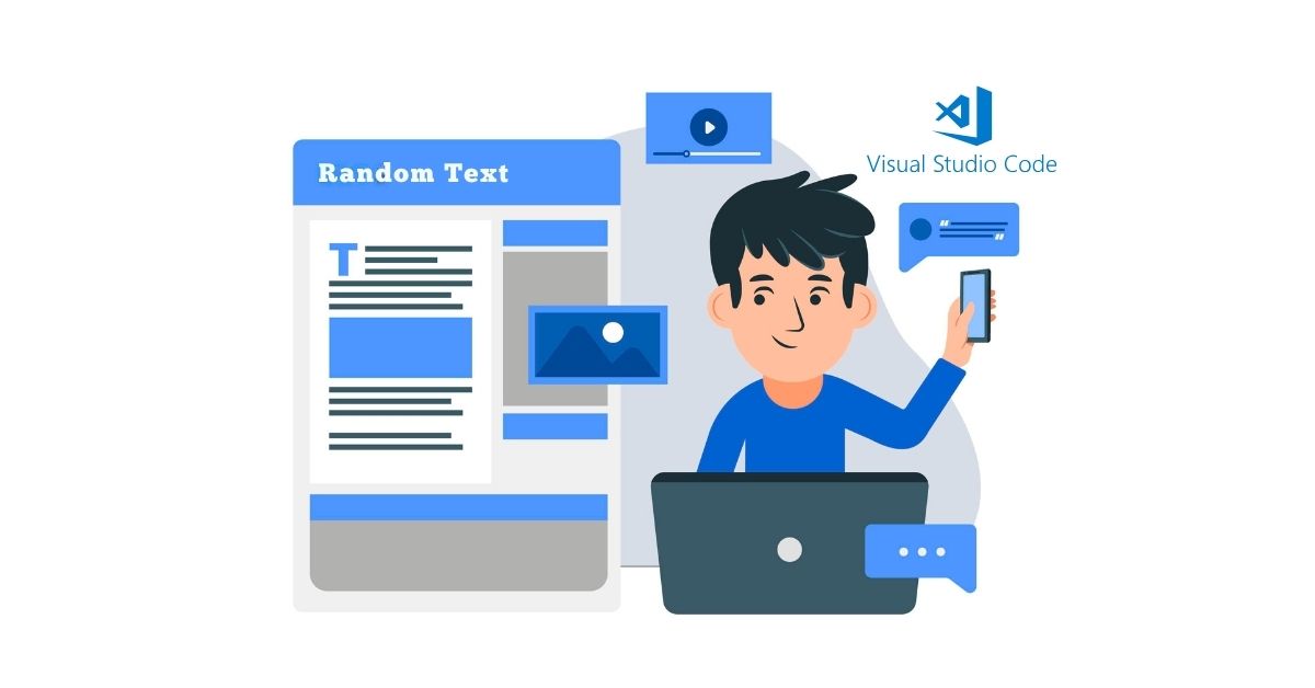 How to Write Random Text in Vs Code?