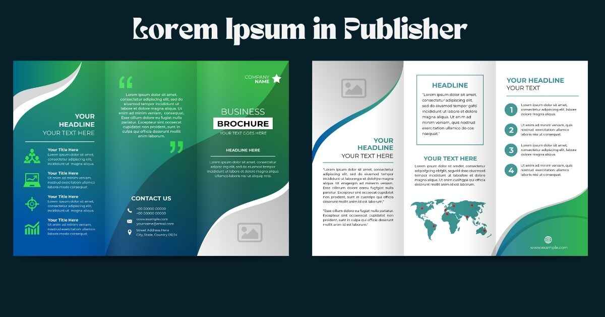 Lorem Ipsum in Publisher