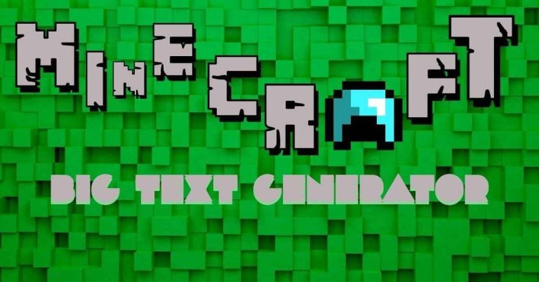 Minecraft Big Text Generator - Lipsum Hub