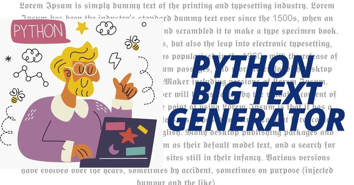 Python Big Text Generator