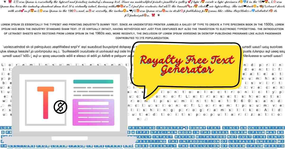 Royalty Free Text Generator