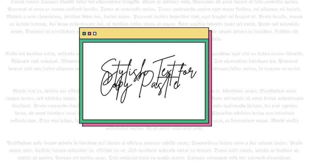 Stylish Text for Copy Paste - Lipsum Hub