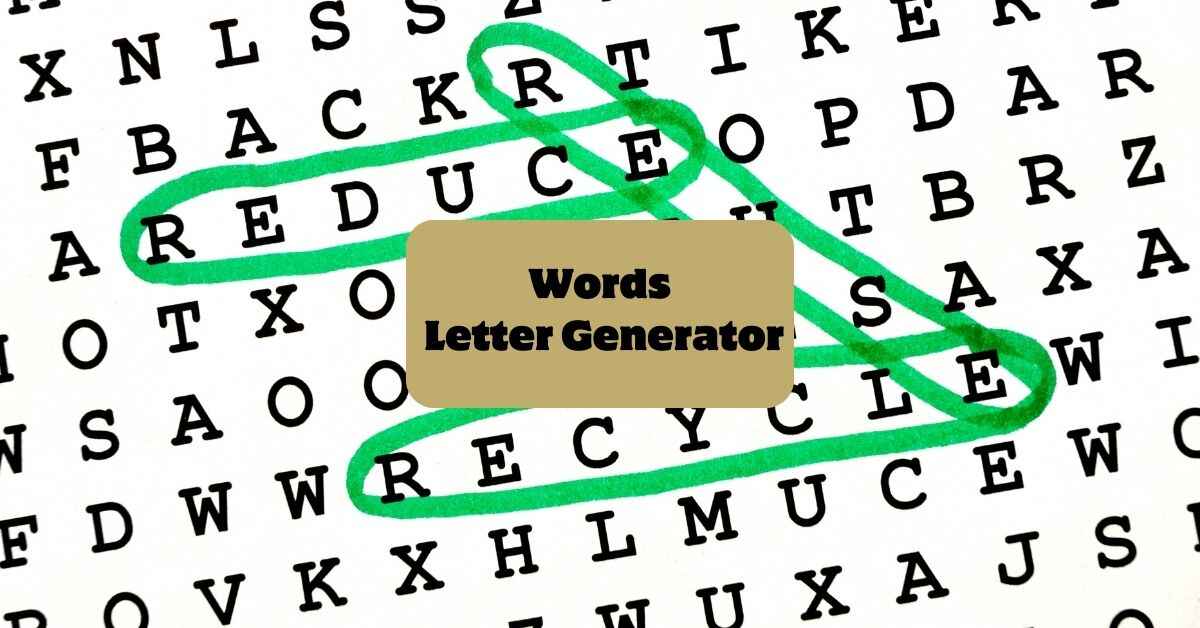 Words Letter Generator