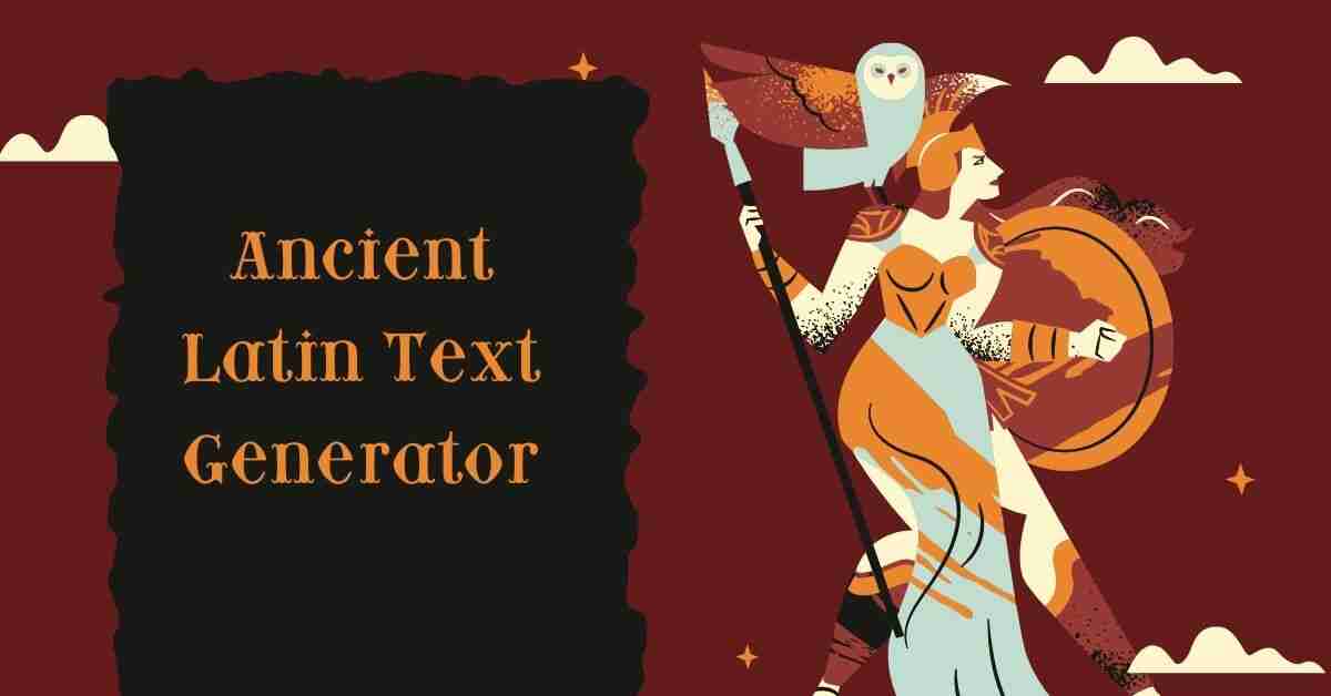 Ancient Latin Text Generator