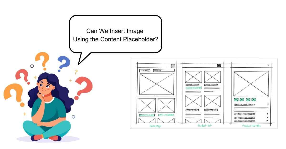 Can We Insert Image Using the Content Placeholder?