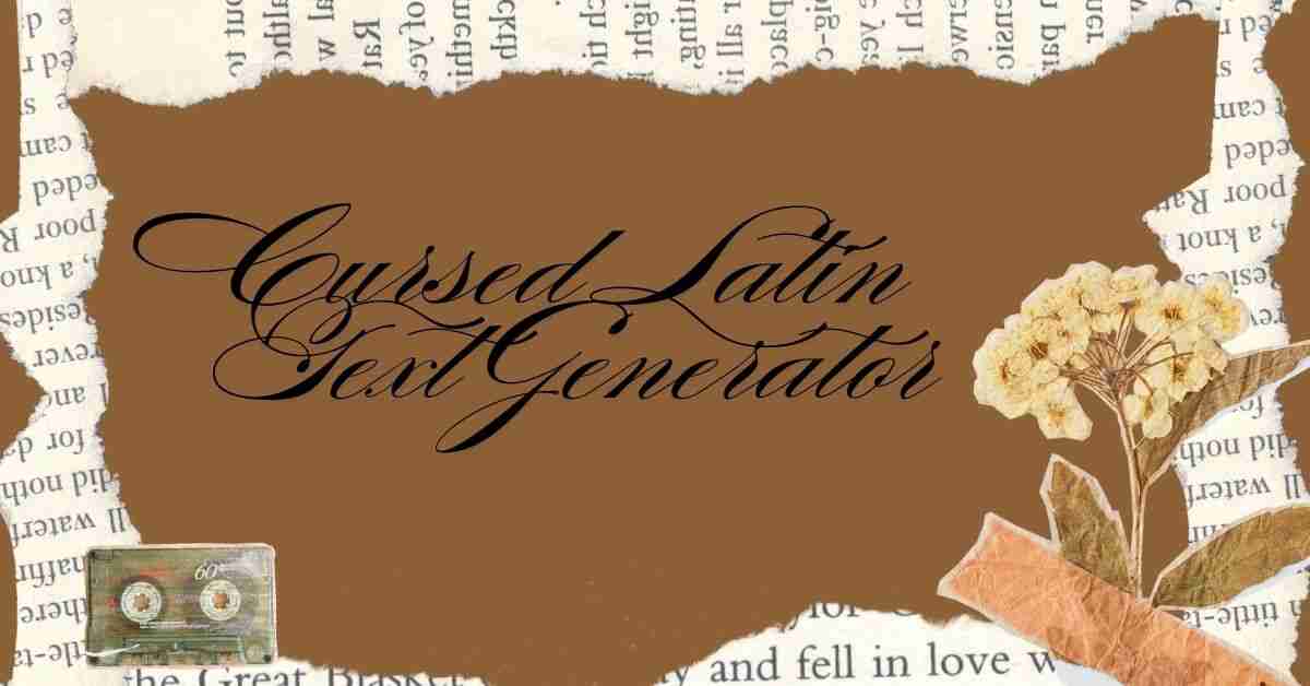 Cursed Latin Text Generator