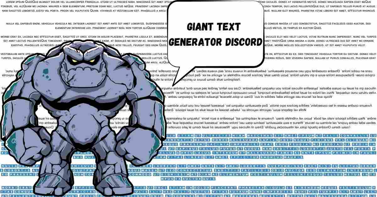 Giant Text Generator Discord