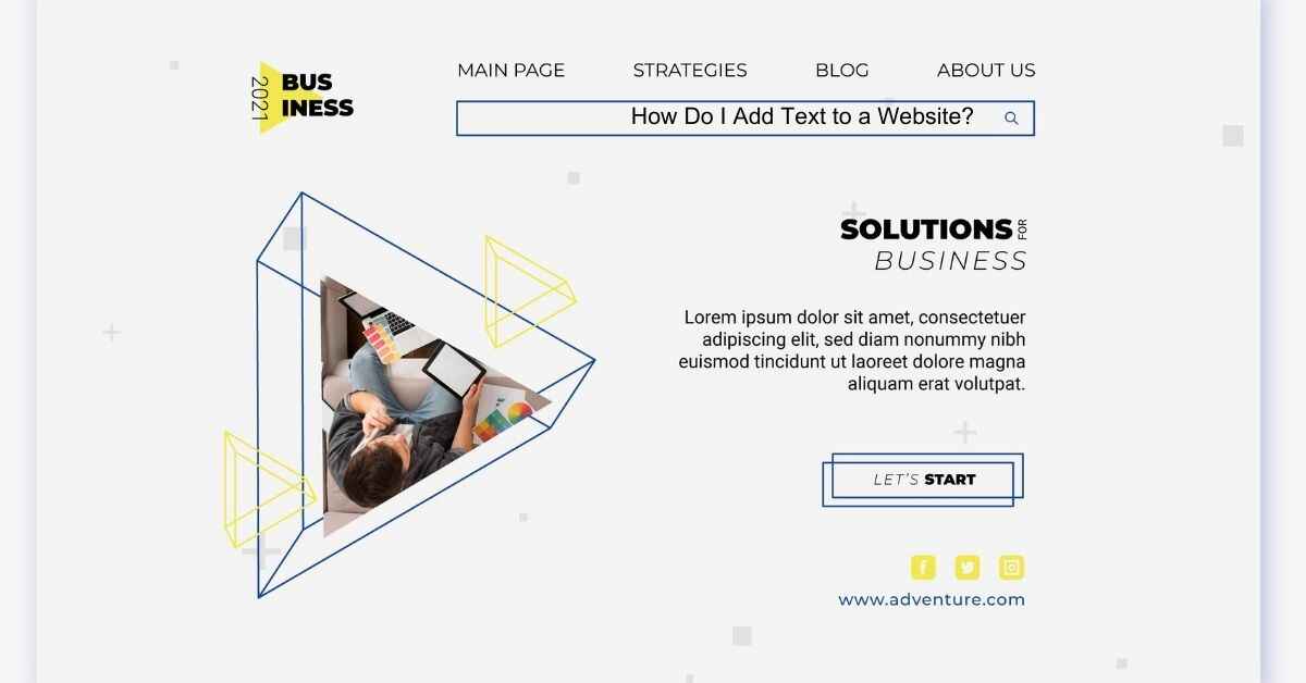 How Do I Add Text to a Website?