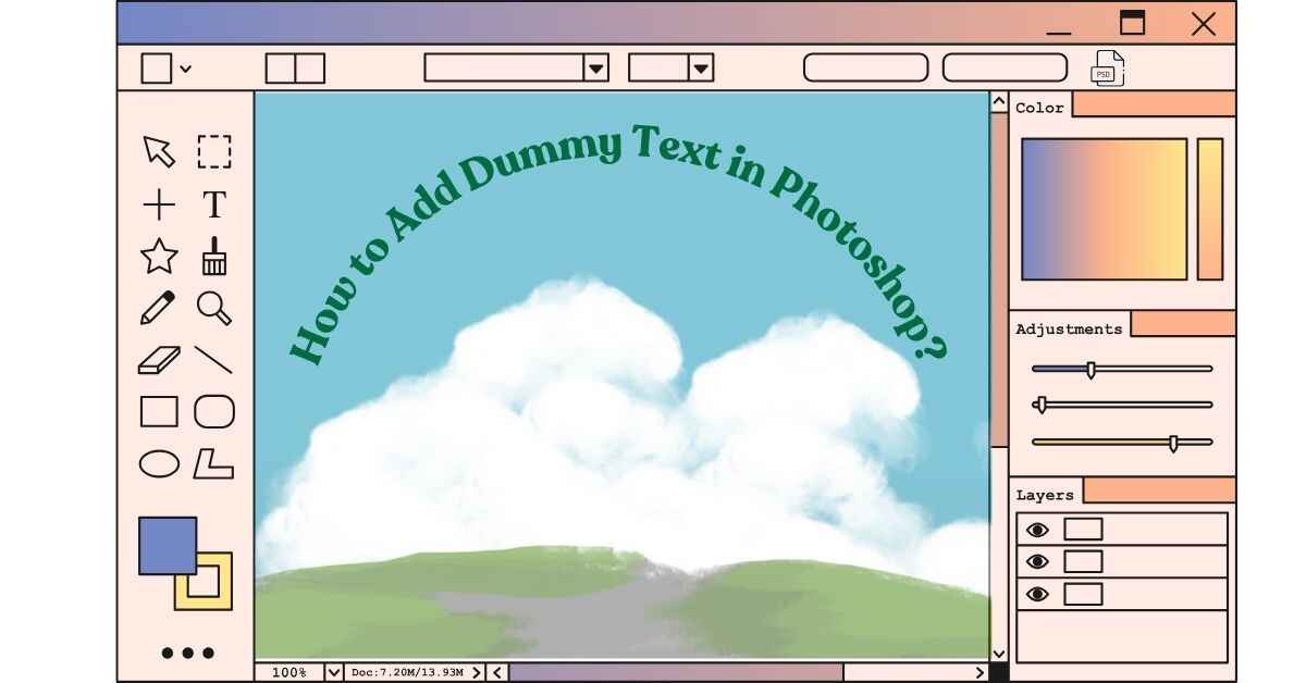 How to Add Dummy Text in Photoshop?