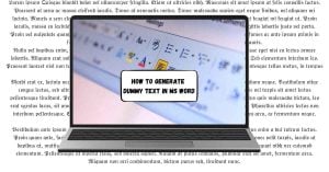 How to Generate Dummy Text in Ms Word? - Lipsum Hub