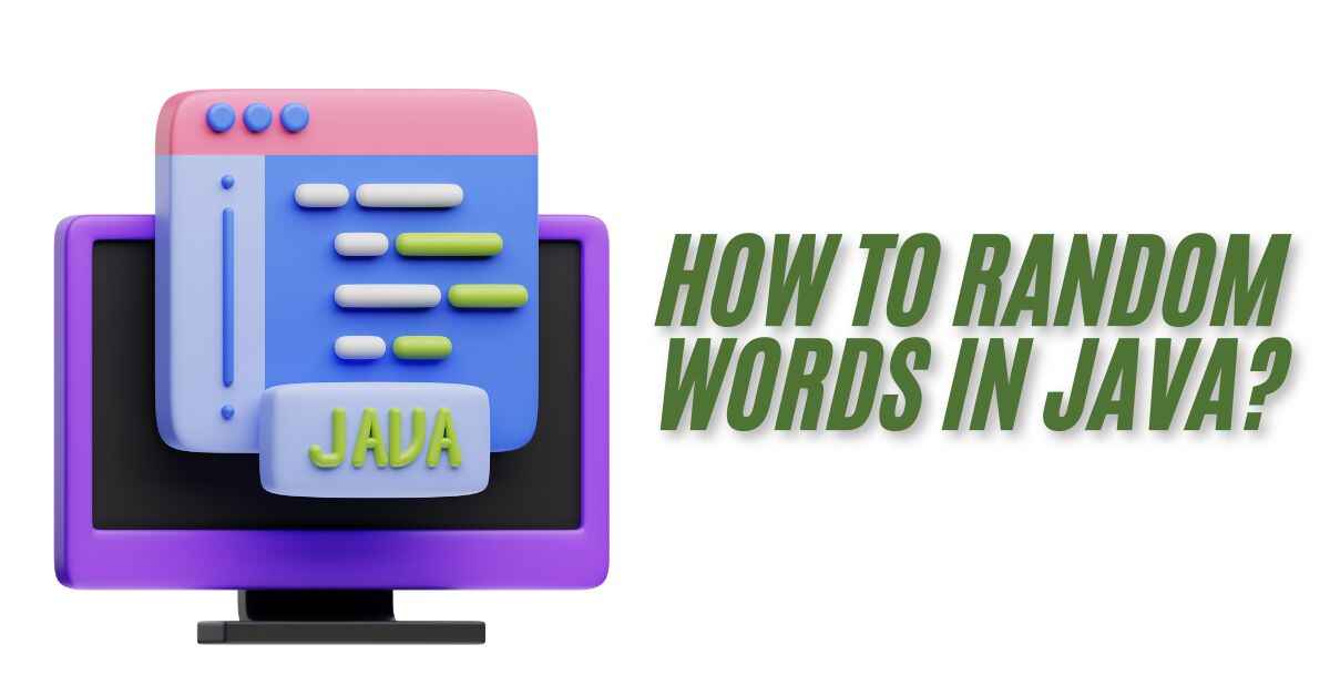 How to Random Words in Java?