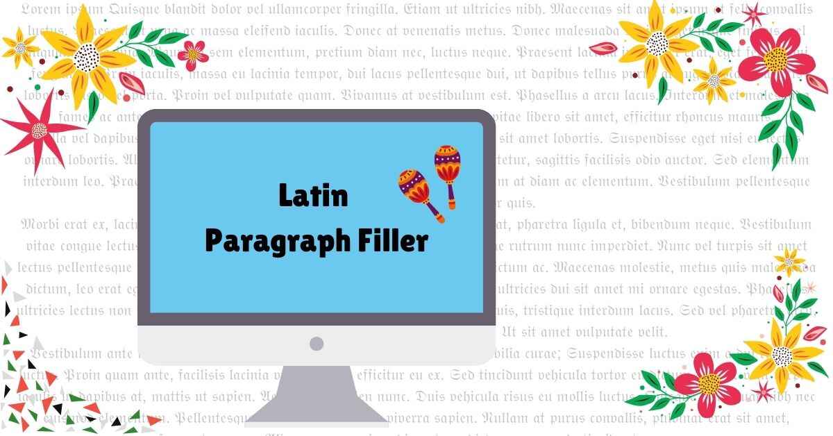 Latin Paragraph Filler