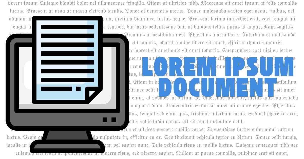 Lorem Ipsum Document