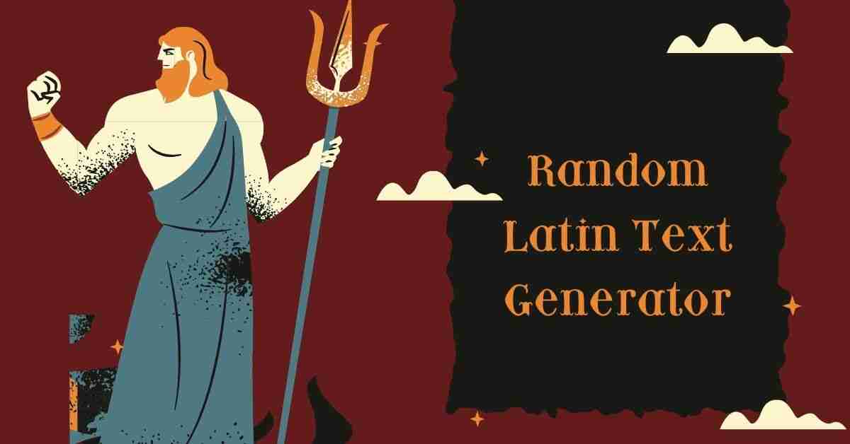 Random Latin Text Generator