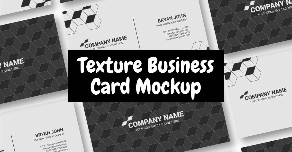 Texture Business Card Mockup