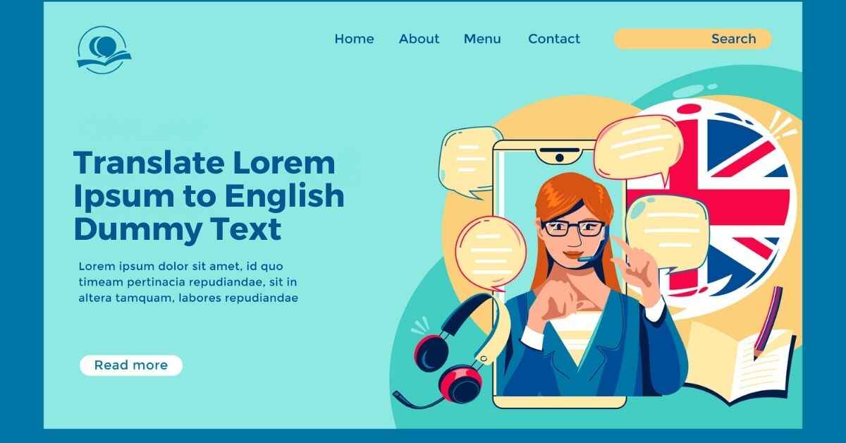 Translate Lorem Ipsum to English Dummy Text