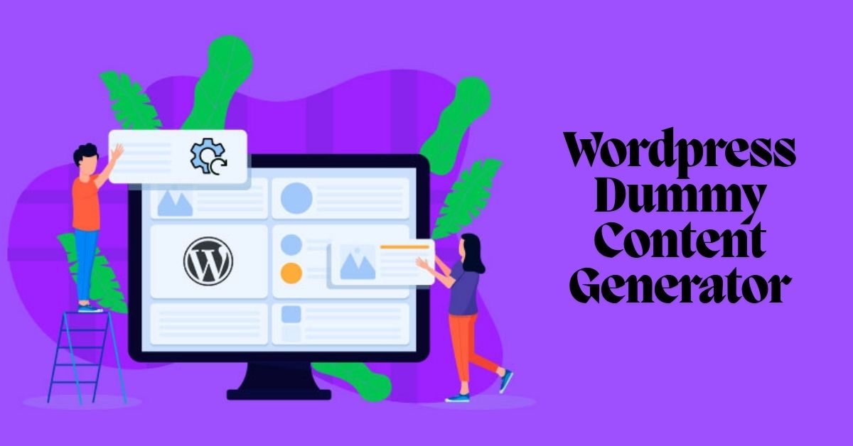 Wordpress Dummy Content Generator