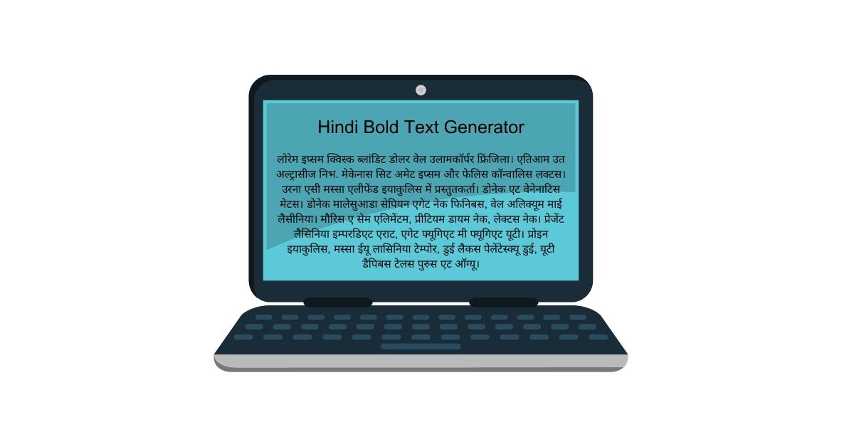 Hindi Bold Text Generator