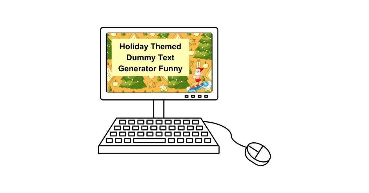 Holiday Themed Dummy Text Generator Funny