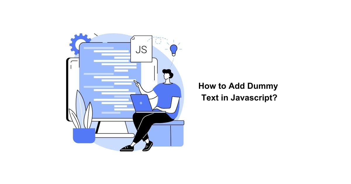 How to Add Dummy Text in Javascript?