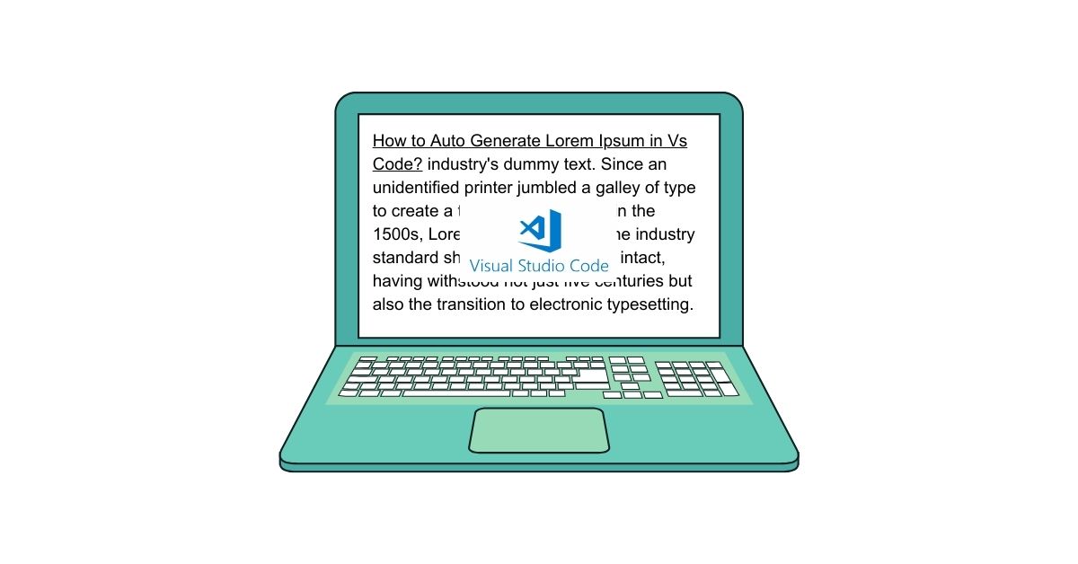 How to Auto Generate Lorem Ipsum in Vs Code?