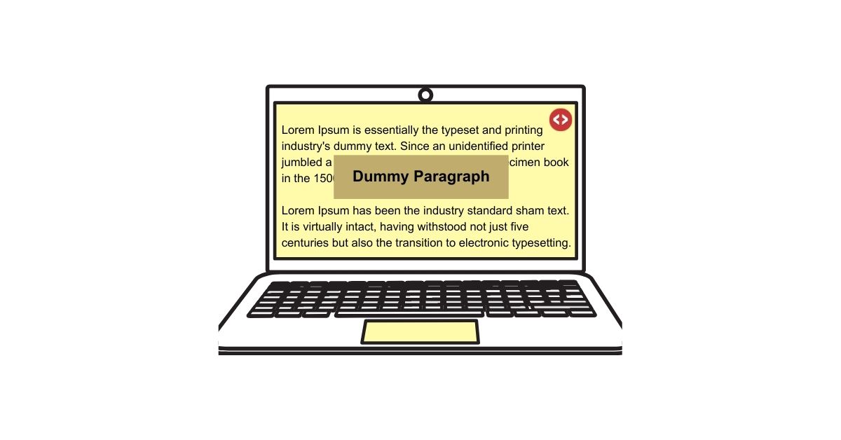 How to Create a Dummy Paragraph in Html?
