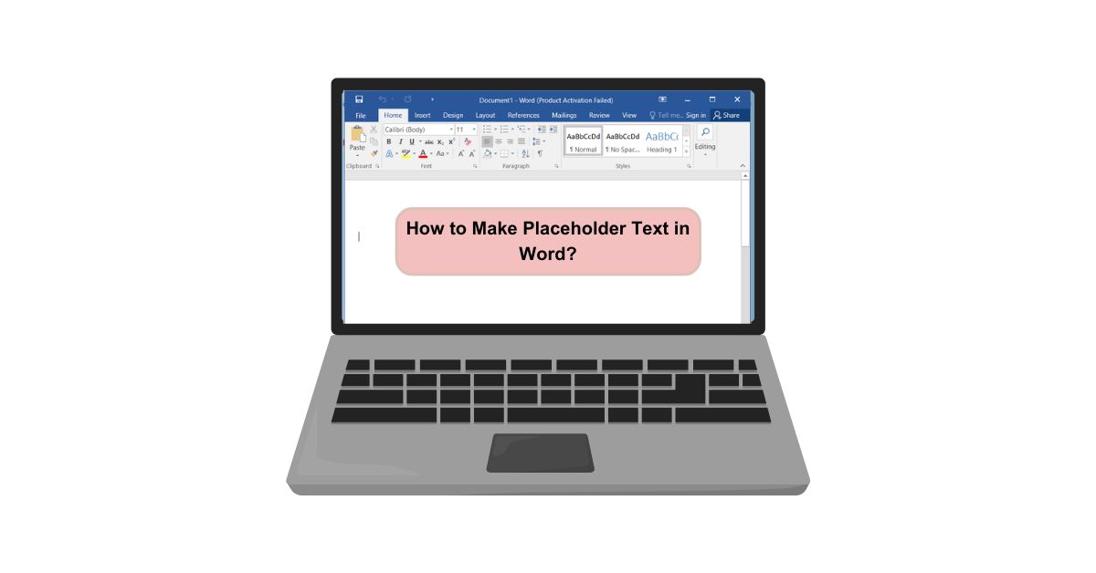 How to Make Placeholder Text in Word?