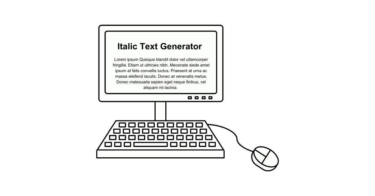 Italic Text Generator