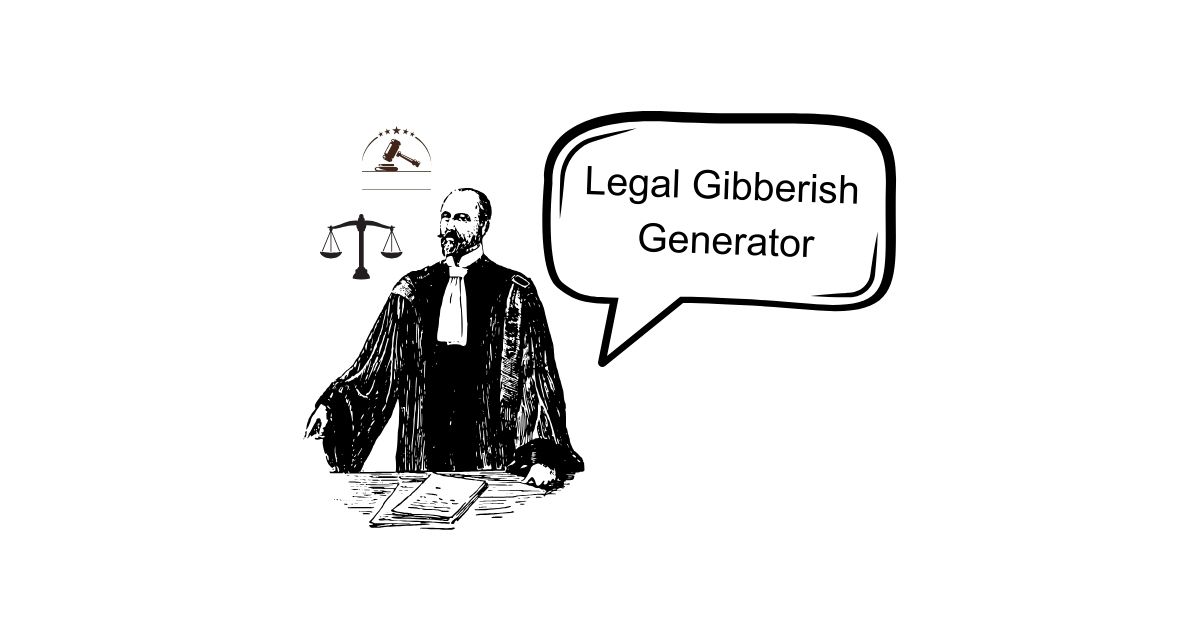 Legal Gibberish Generator