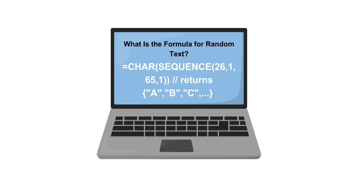 What Is the Formula for Random Text?