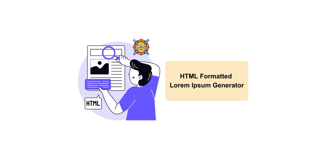 HTML Formatted Lorem Ipsum Generator