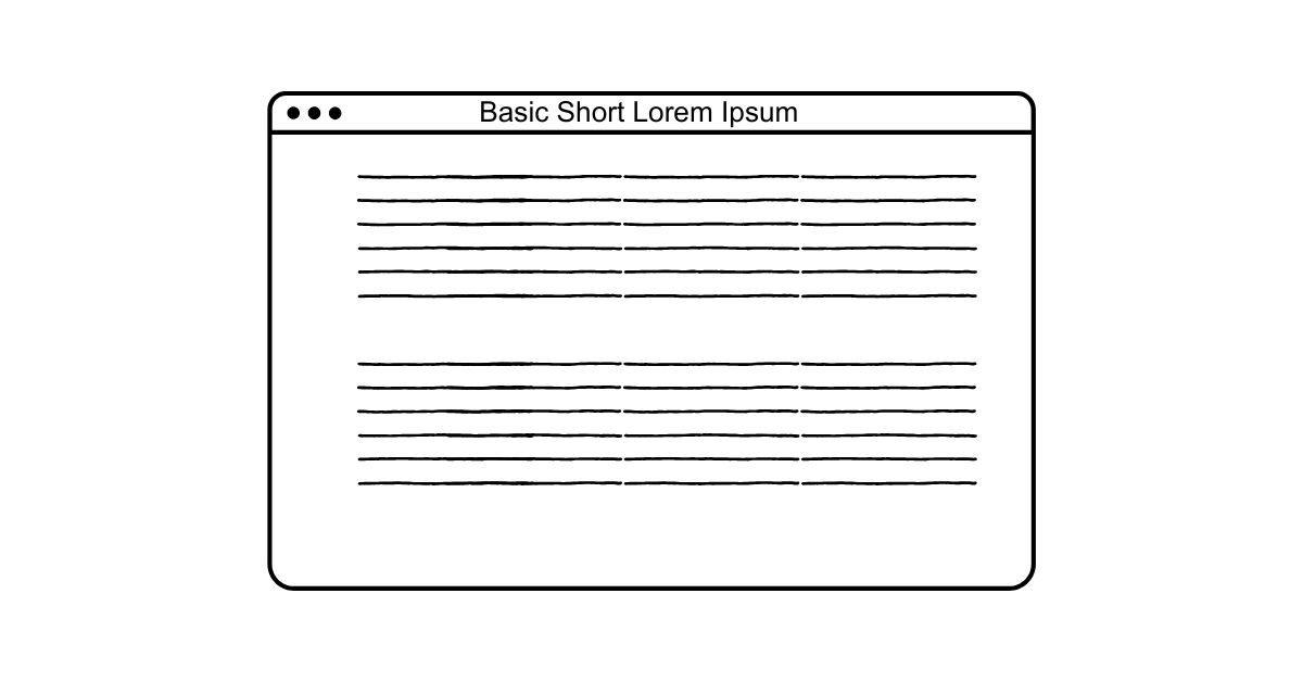 Basic Short Lorem Ipsum