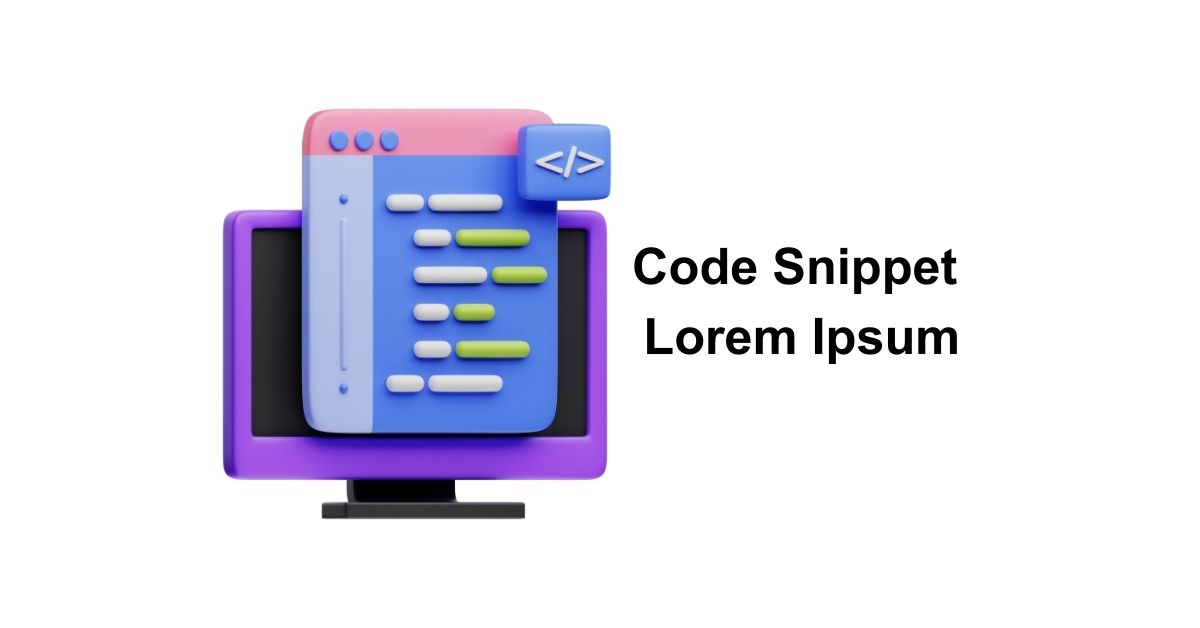 Code Snippet Lorem Ipsum