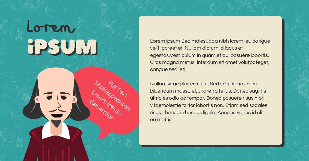 Full Text Shakespearean Lorem Ipsum Generator