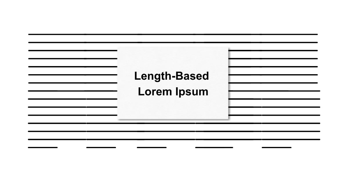 Length-Based Lorem Ipsum