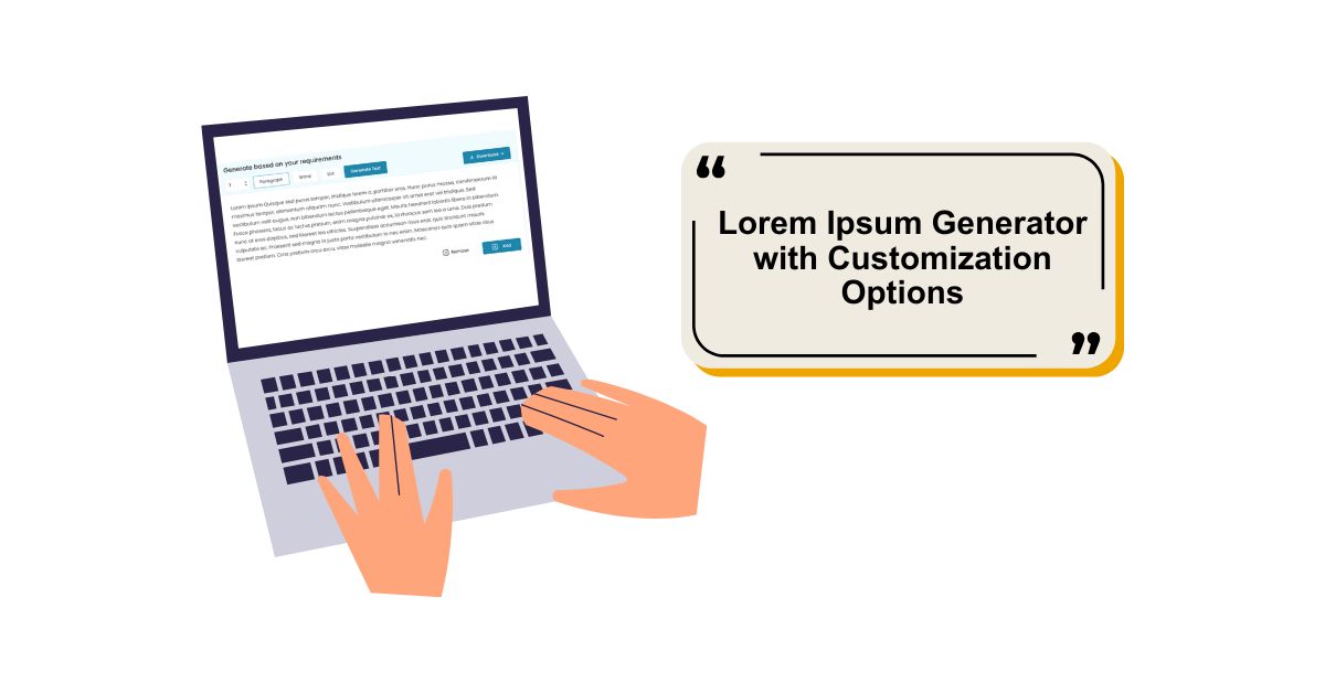 Lorem Ipsum Generator with Customization Options