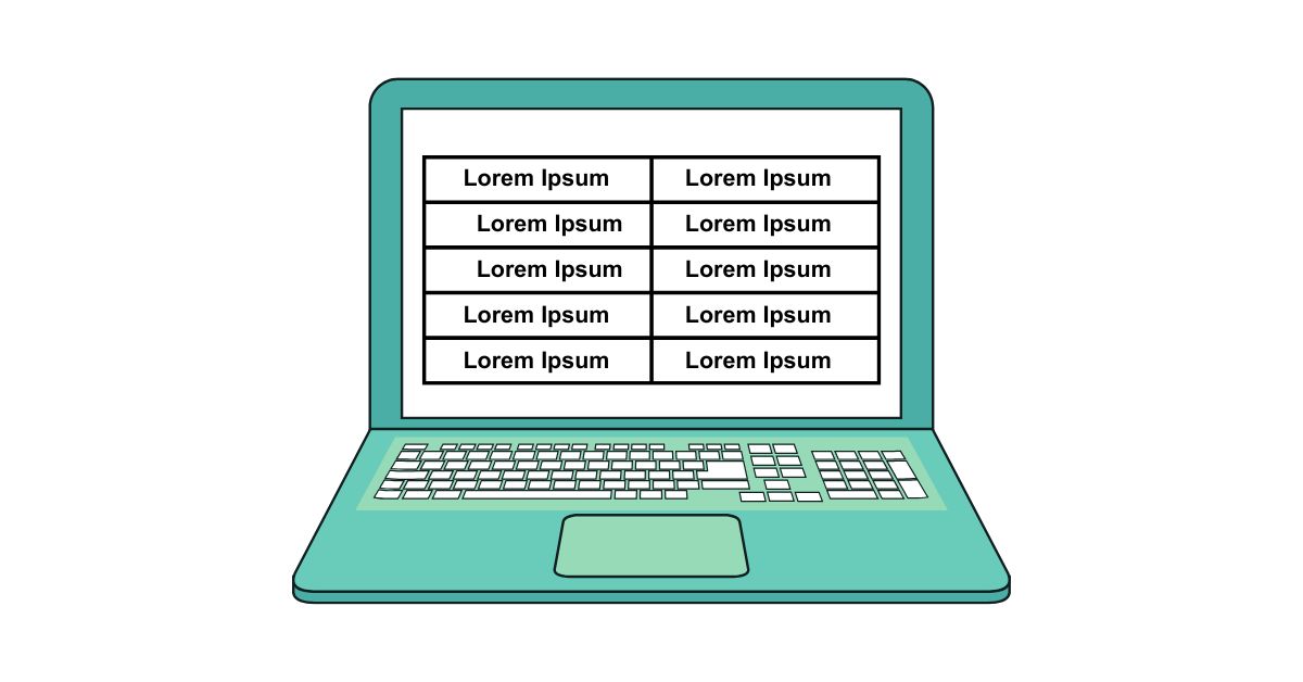 Lorem Ipsum with Tables