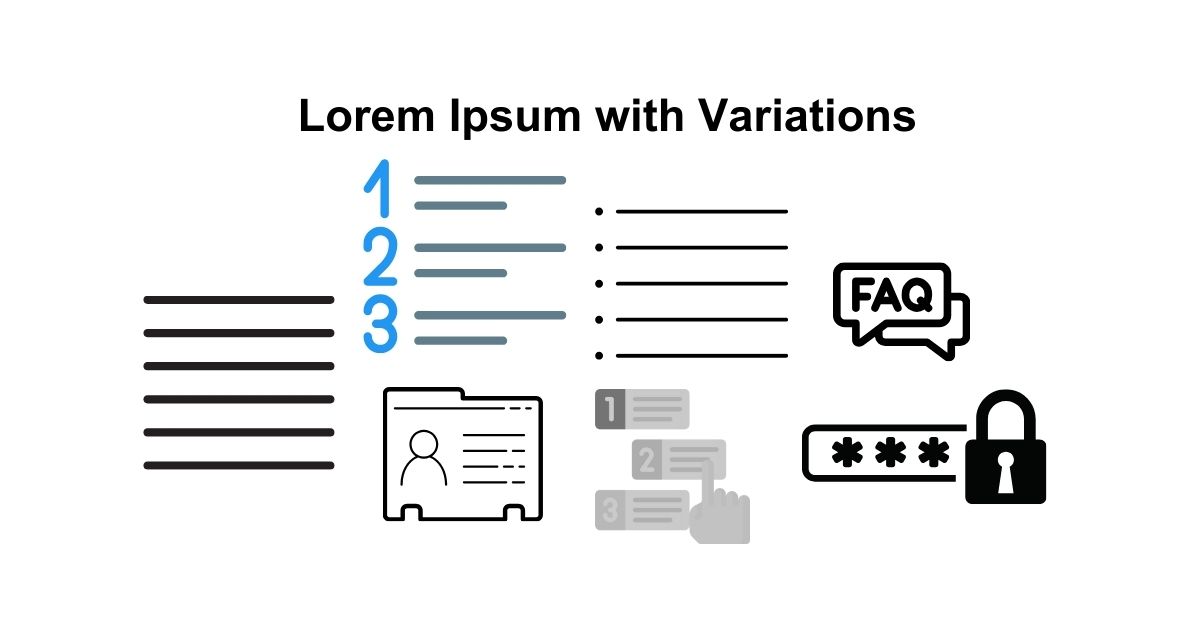 Lorem Ipsum with Variations