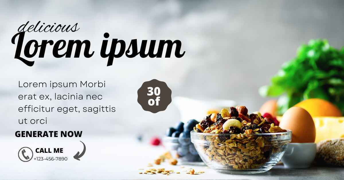 Classic Healthy Food Lorem Ipsum Generator