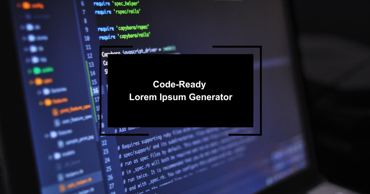 Code-Ready Lorem Ipsum Generator