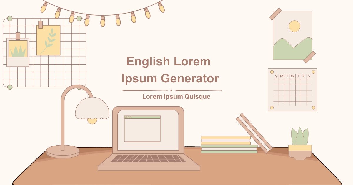 English Lorem Ipsum Generator