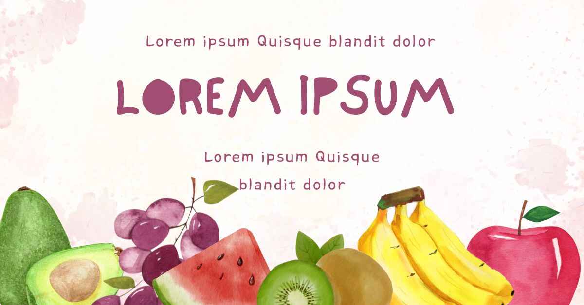 Fruit-Based Classic Food Lorem Ipsum Generator